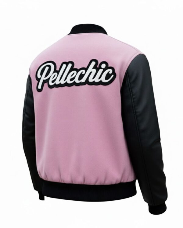 Pink Pop Cartoon Varsity Jacket