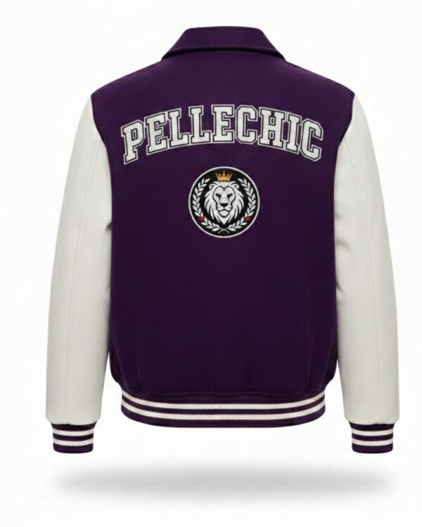 The Ultimate Purple & Red Varsity Jacket"